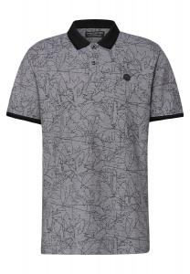 Street One MEN Поло 'Oxford' в черном цвете