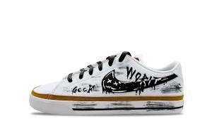 Nike Износостойкие и легкие низкие кроссовки для скейтборда Court Legacy, унисекс, белые, черные