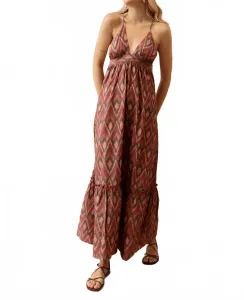 Длинное розовое платье Эбби Guadalupe Design