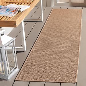 Ковер SAFAVIEH, 61 x 244 см, Rug Atrium Sisal Collection Runner, Beige, Indoor/Outdoor, Weather Resistant & Washable, Ideal for Patio, Backyard, Mudroom, Deck (ATM103B)