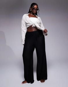 Трикотажные пляжные брюки черного цвета South Beach