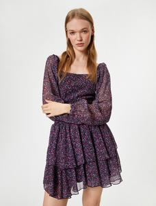 Платье Koton, цвет Purple/Rose