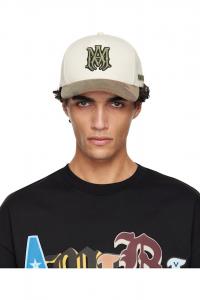 Amiri Бейсболка из парусины с камуфляжным рисунком цвета слоновой кости и хаки