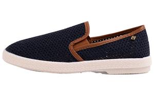 Женская повседневная обувь унисекс с низким верхом синего/коричневого цвета Rivieras