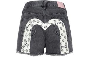 Джинсовые шорты женские джинсовые черные EVISU