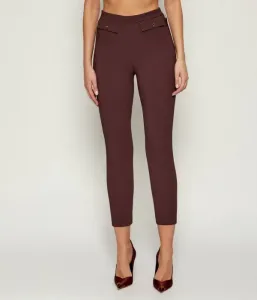 Брюки slim fit Elisabetta Franchi, бордовый