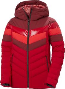 Женская горнолыжная куртка Helly Hansen Imperial Puffy 2.0, регулируемый капюшон, совместимый со шлемом, внутренний нагрудный карман на молнии, 180 Mars Red