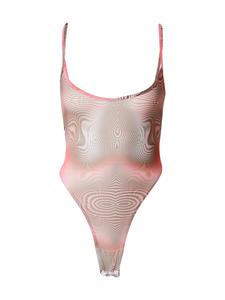 Боди-рубашка Nasty Gal, малиновый