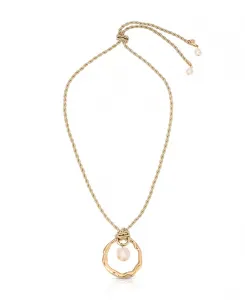Ожерелье с подвеской из морского перламутра Ettika, gold