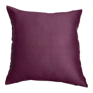 Наволочка Homescapes mit Zick-Zack-Muster, 45x1x45 см цвет aubergine (bildschirmbedingte farbabweichungen nicht ausgeschlossen)