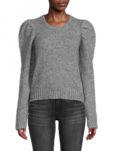 Свитер Locken из смеси альпаки с пышными рукавами Derek Lam 10 Crosby, серый