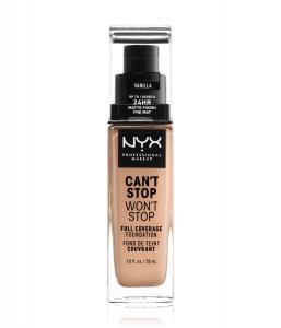 Жидкая основа NYX Professional Makeup Can't Stop Won't Stop 24-Hour Foundation, Nr. 06 - Vanilla, 30 ml