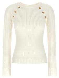 Свитер на трех пуговицах BALMAIN, белый