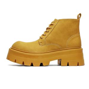 WEISHIBANGWEI Жёлтые короткие мартинсы мужские, цвет Yellow