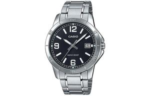 CASIO Часы Men Standard Series Black Watch MTP-V004D-1B2, Black Dial