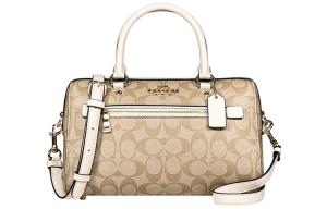 Сумка-шоппер Rowan PVC, сумка через плечо, кросс-боди Tubas женская светло-бежевая COACH