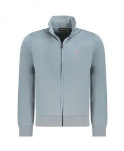 Свитер на молнии с вышивкой Napapijri, серый