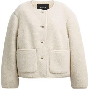 Куртка из бархата COACH, Natural