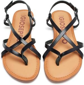 Женские сандалии GIOSEPPO с ремешком на щиколотке, белый/черный