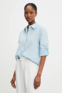 Льняная рубашка Answear.LAB, синий