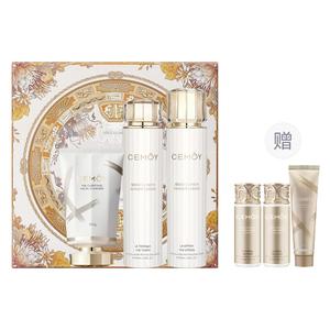 Набор для ухода за кожей ограниченной серии: очищающее средство, тоник и эмульсия Cemoy, 【Gift box set of 3】100ml cleansing + 120ml each of water белый