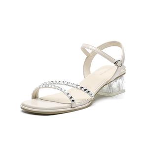 HUANAI Женские сандалии на одной застежке бежевые, цвет Beige