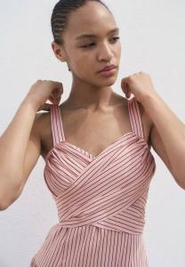 Платье Mango STRIPED, Pink