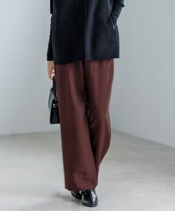 Широкие прямые брюки из саржи с эффектом стирки