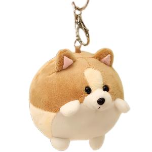 Милый плюшевый корги щенок кукла плюшевый брелок 10см высота OU DI PIG, Coffee