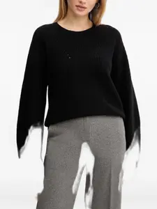 Свитер с круглым вырезом Boss, черный