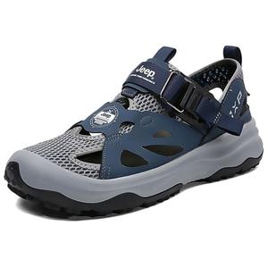 Пляжные сандалии мужские сине-серые Jeep