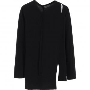 Асимметричная футболка Yohji Yamamoto, черный