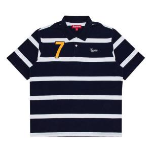 Поло Supreme Cursive Polo, Navy Stripe