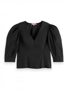 Блуза Scotch & Soda, черный