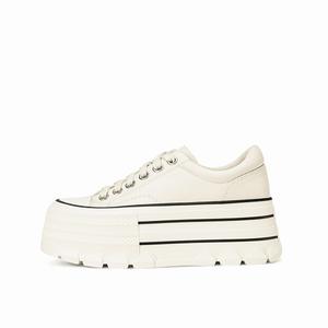 Rosa Bianca Женские противоскользящие износостойкие низкие скейтерские кеды Ecru, цвет Ecru
