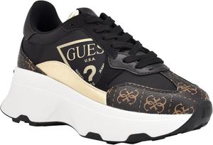 Кроссовки Guess Women's Calebb5, Black/Gold Multi 001