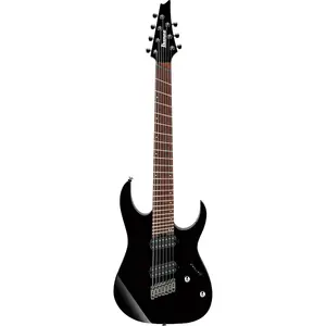 Электрогитара Ibanez RGMS7BK RG с семью струнами и мульти-скейлом - черная