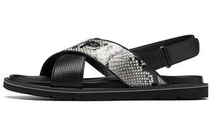 Roberta Di Camerino Сандалии мужские с ремешками, черно-белые