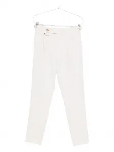 Брюки со складками на пуговицах Brunello Cucinelli, нейтральный