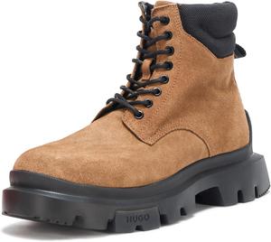 Мужские массивные ботинки на шнуровке HUGO, Rust