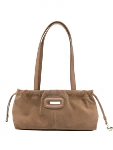 Сумка на плечо с подвеской Maje, коричневый