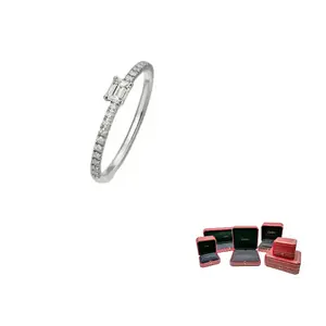 Cartier Кольцо из белого золота 585 пробы для женщин Silver