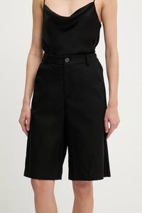 Шорты с льном Answear.Lab, черный