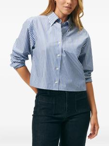 Полосатая рубашка на пуговицах Brooks Brothers, синий