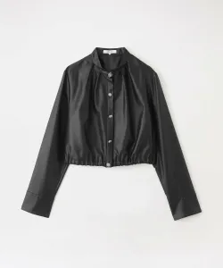 Укороченная рубашка с воротником-стойкой Loveless, цвет Black