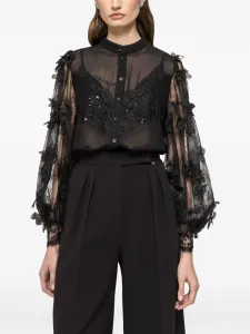 Кружевная рубашка NISSA, черный