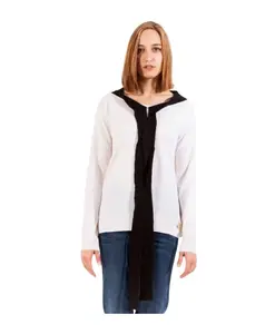 Белый шерстяной свитер с длинными рукавами Love Moschino, белый