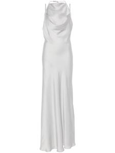 Y/Project платье макси с воротником-хомутиком, серый