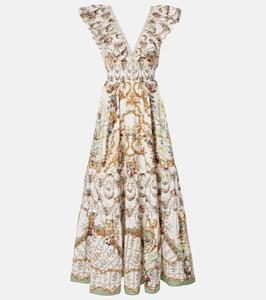 Макси-платье из хлопка с рюшами и цветочным принтом Camilla, Dressing Room Drama