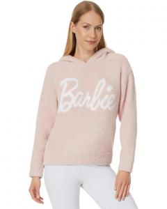 Худи Barefoot Dreams CozyChic Barbie, цвет Dusty Rose/White